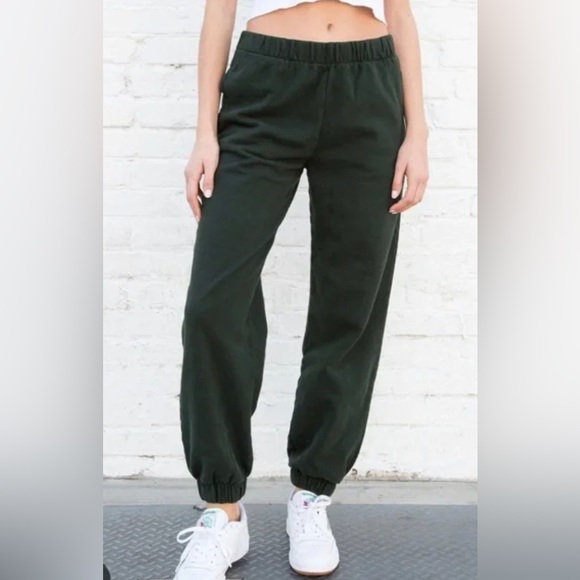 Brandy Melville Other - Brandy Melville dark green sweatpants